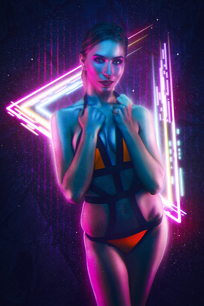 cyberpunk fantasy boudoir photography by legend by david byrd based in aurora colorado